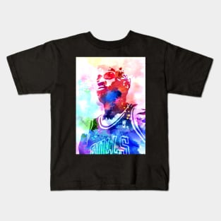 Dennis Rodman Watercolor Kids T-Shirt